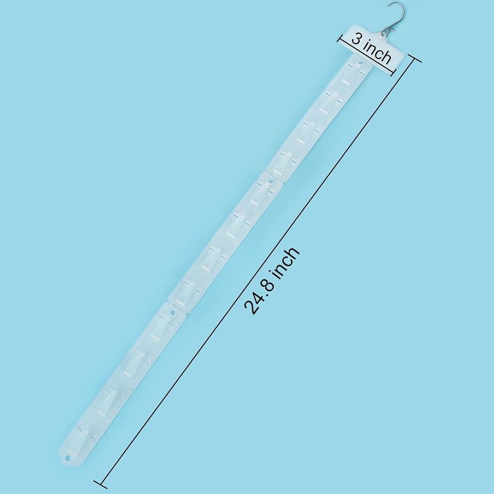 Durable Wall-Mountable Merchandise Display Strips - 12 Hanging Stations Included