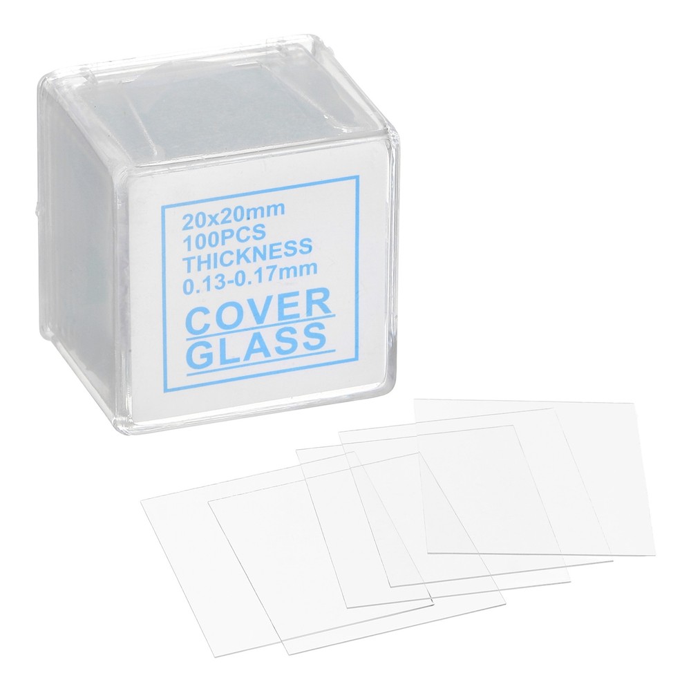 500pcs Microscope Storage Slides, 20x20mm Square Object Covers