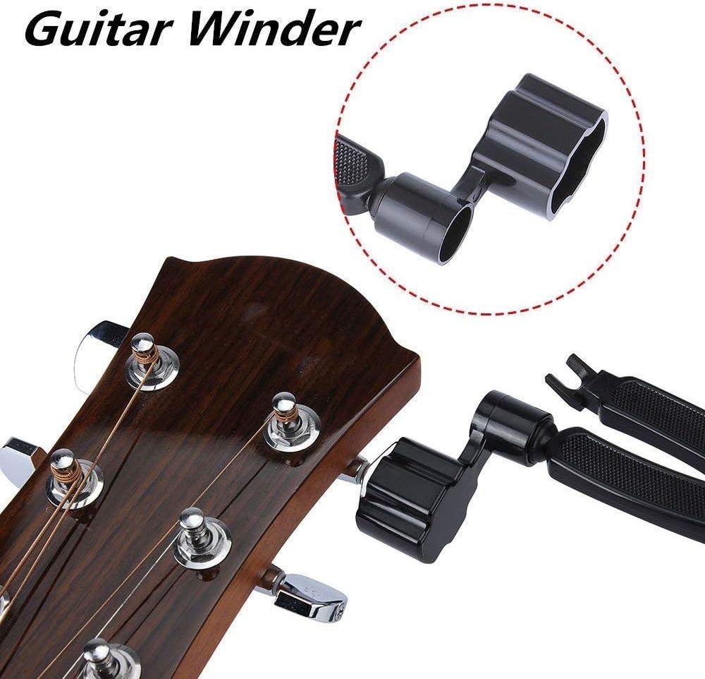 2Pcs Professional Guitar String Winder Cutter and Bridge Pin Puller Repair Tool