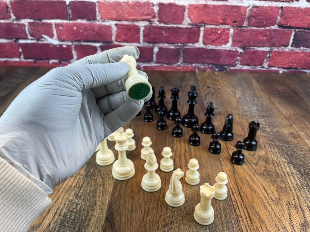 Vintage E.S. LOWE CHESS SET ONLY - Complete Set Without Board Case or Any Papers