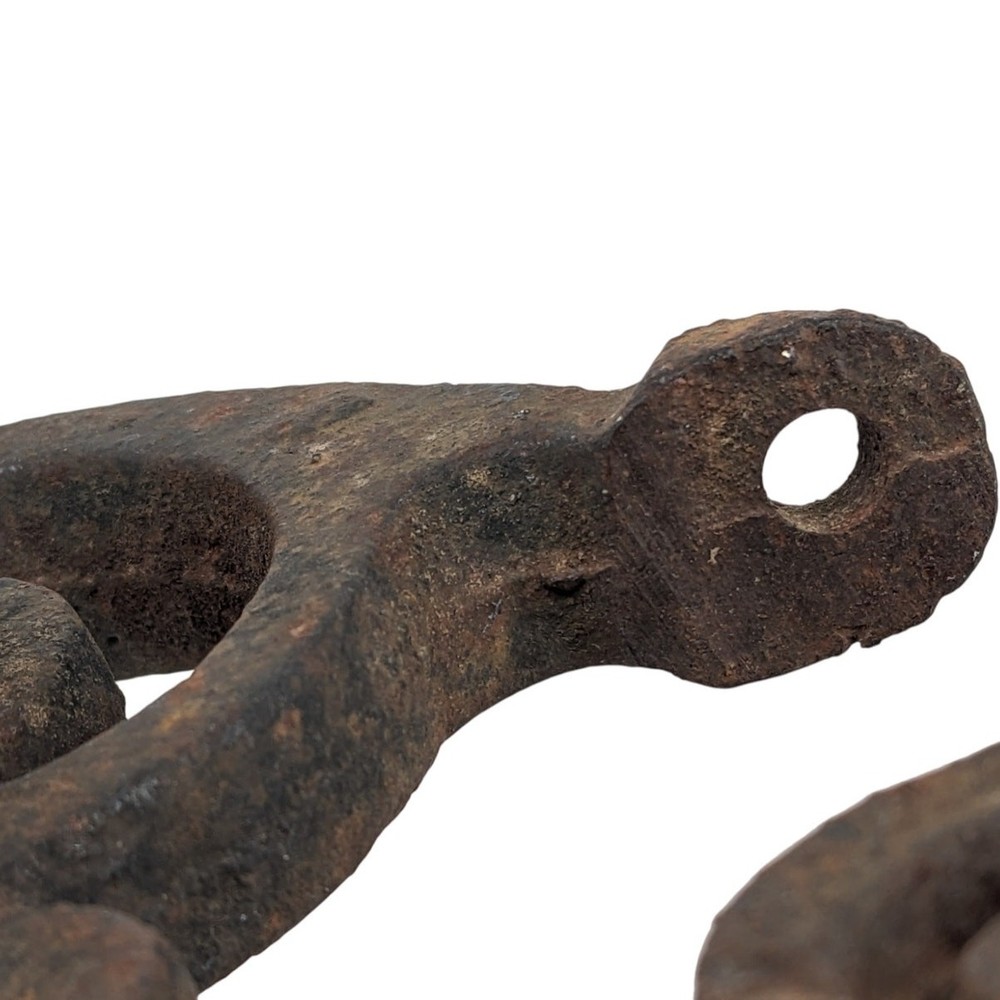Antique Architectural Salvage CAST IRON SCROLL Bracket Hanger Rusty Broken Piece