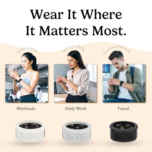 Silicone Smart Ring Protector - Slim Fit, Sensor-Friendly Cover for Oura & More