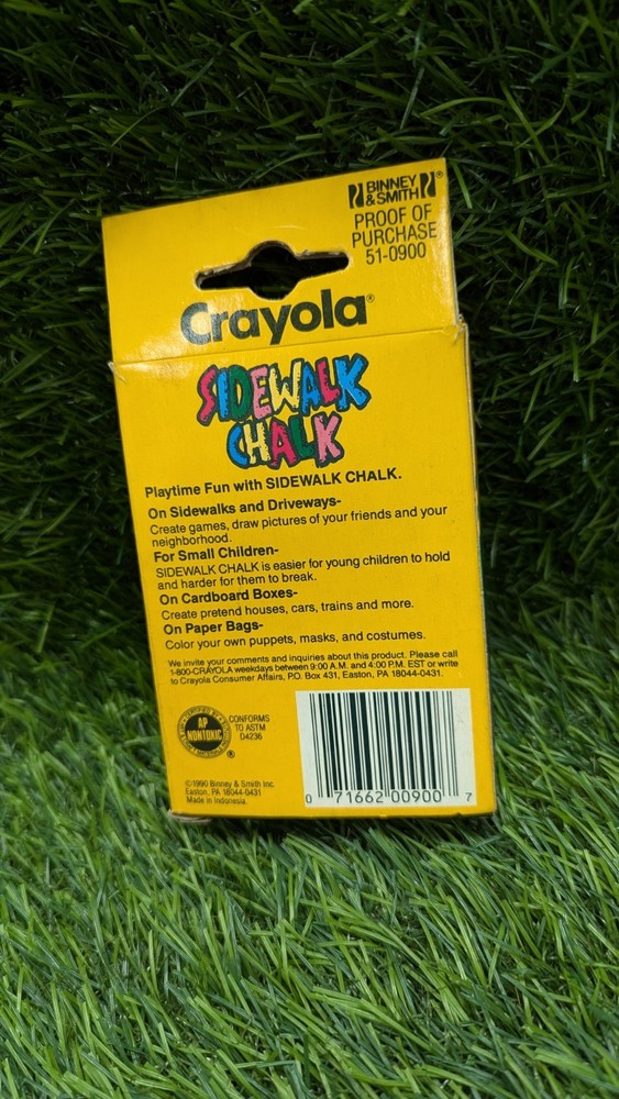Vintage Crayola sidewalk chalk Three 3 Pack 1990 Never Used