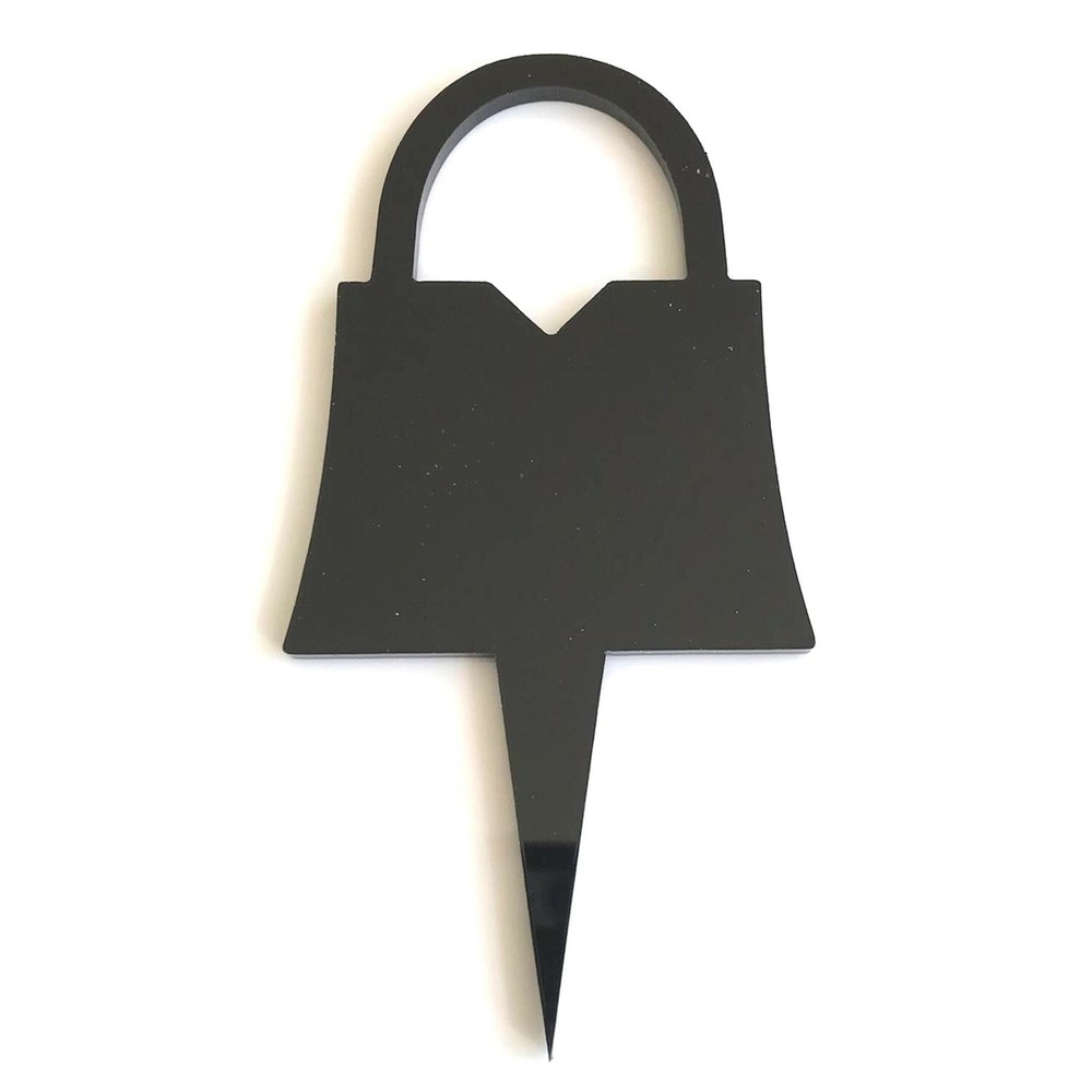 Handbag Shaped Cake & Cupcake Toppers, Many Colours & Sizes, Plain or Engraved