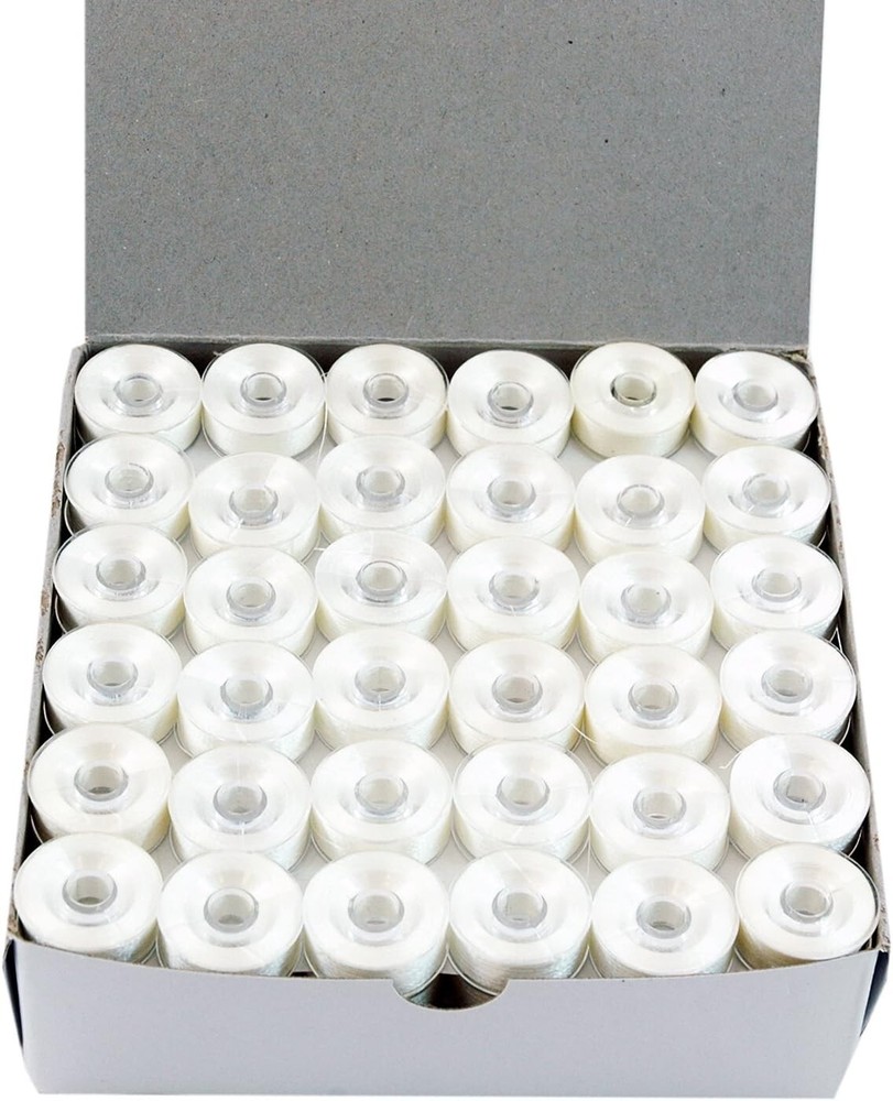 Quality Plastic-Sided 144 Prewound Bobbins - Perfect for Embroidery Projects