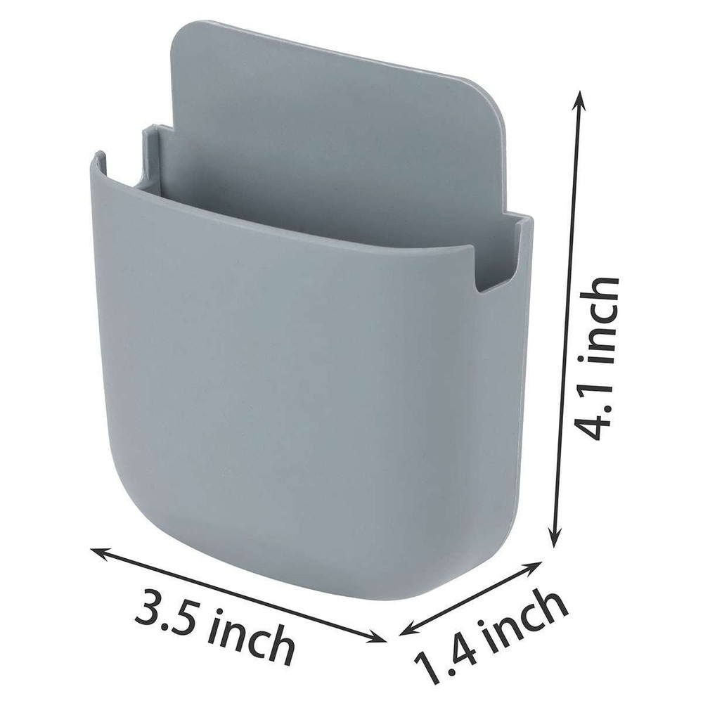 Remote Control Holder Phone Stand Wall Mounted Media Controller Organizer Box