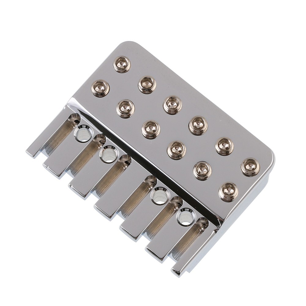 6 String Headless Guitar Brass Locking Nut, String Lock Chrome