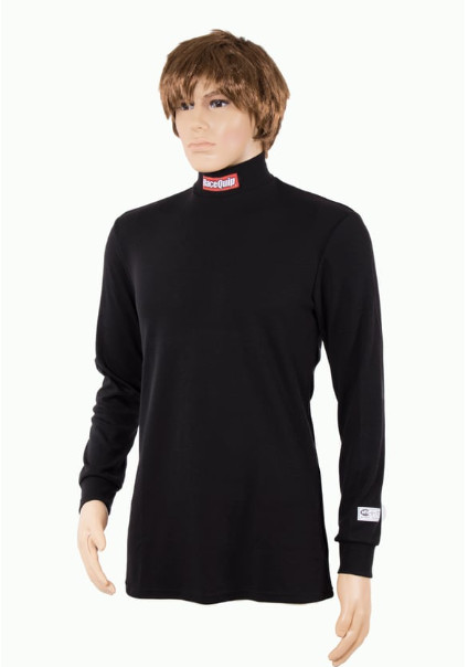 RaceQuip Fire Retardant Underwear Top Black - Medium