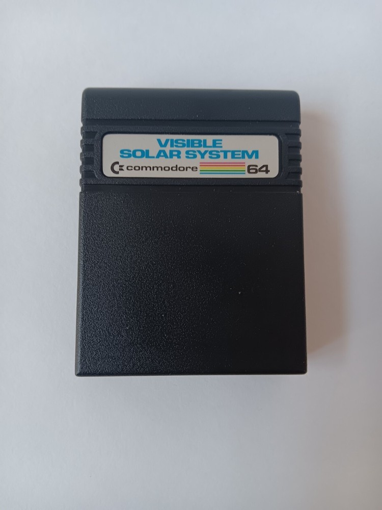 VTG Commodore 64 Visible Solar System Computer Game Cartridge Tested/Works