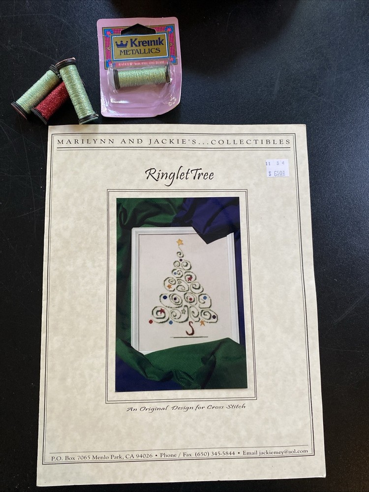 Cross stitch pattern Ringlet Tree Marilynn & Jackie’s Collectibles