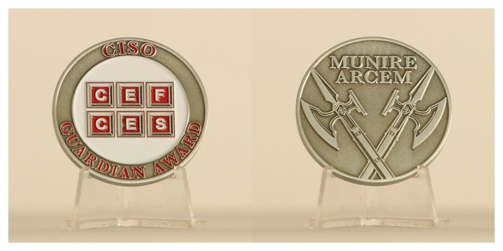 CISO Guardian Award Munire Arcem Challenge Coin 3#5