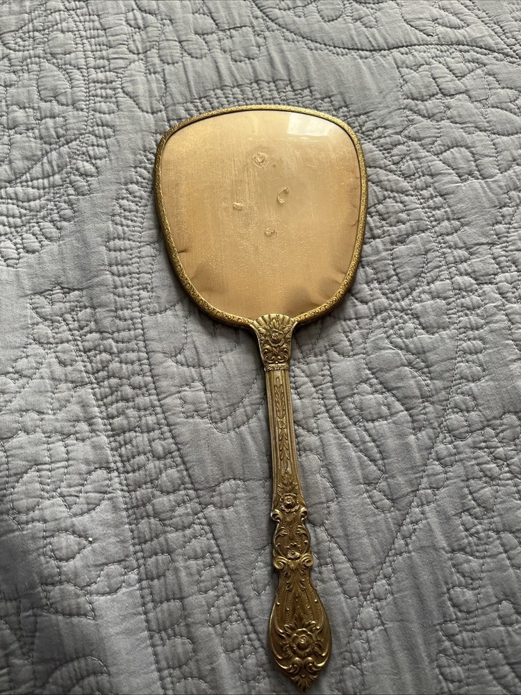 Vintage 1960s Vanity Hand Mirror