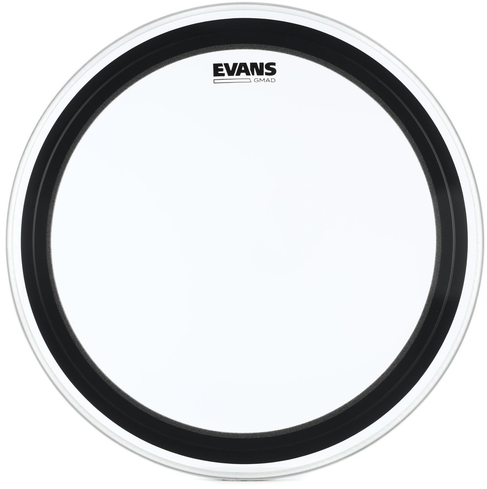 Evans GMAD Clear Drumhead with Damping System - 22 inch (2-pack) Bundle