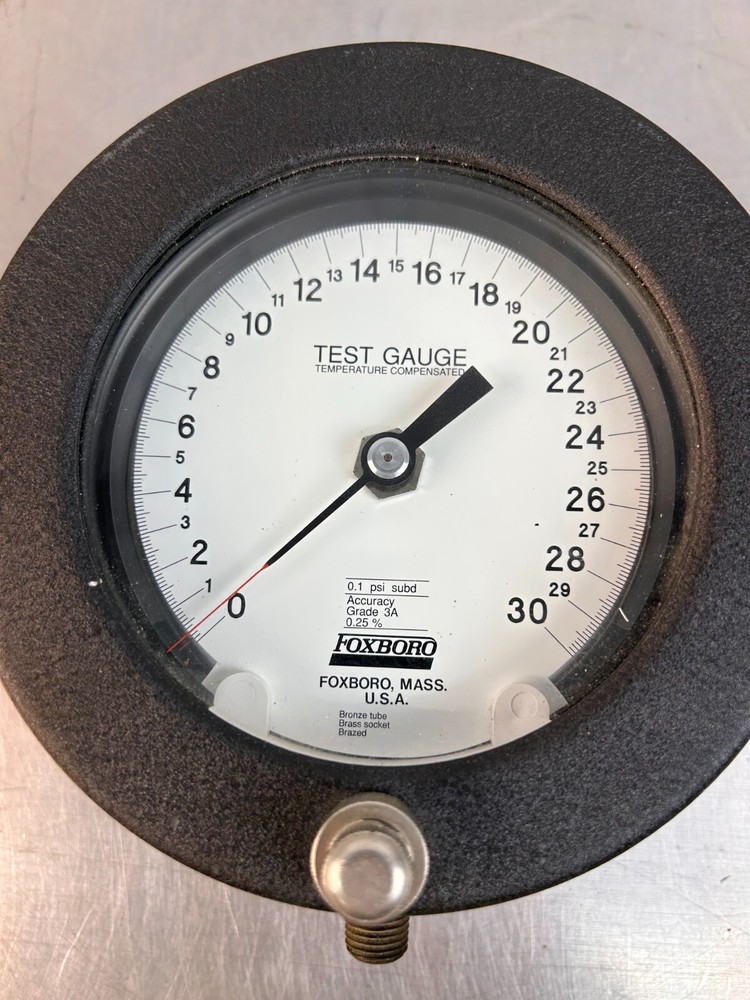 Foxboro Test Gauge 0-30 PSI Temperature Compensated | New Open Box
