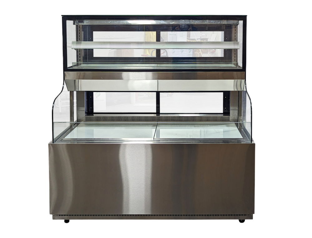 59" W Open Air Cooler Display Case Grab & Go Merchandiser Refrigerator NSF
