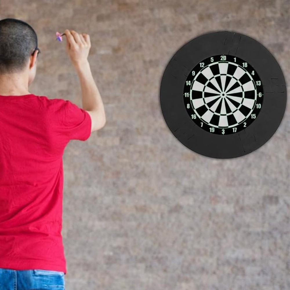 EVA Material Dartboard Protective Ring 3cm Thick Removable Black