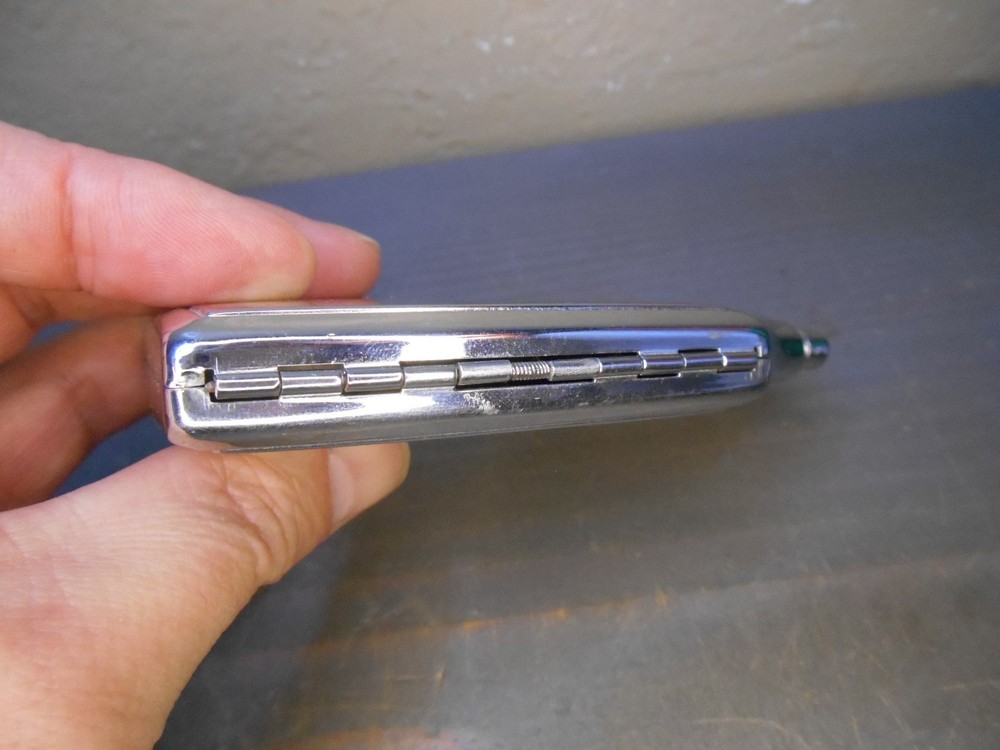 Ronson Mastercase Etched Silver Tone Cigarette Lighter Monogram RJD