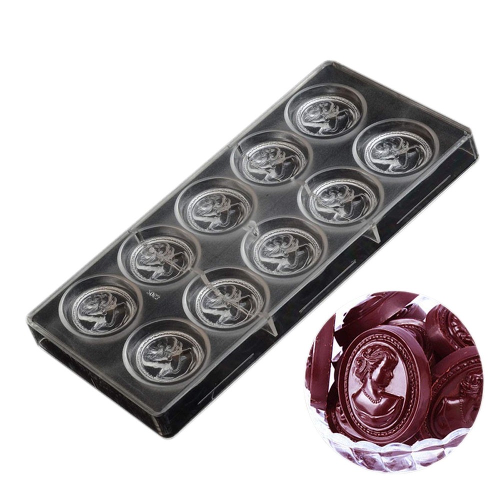 Polycarbonate Chocolate Bar Mold Clear Hard Plastic Candy Making Tray No.19277