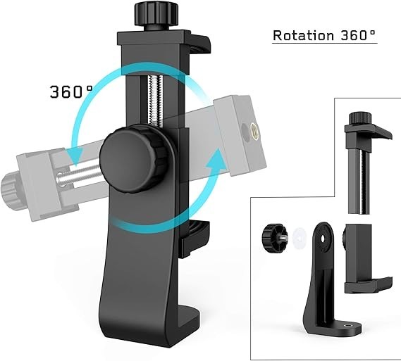 Phone Tripod Mount Adapter with Ｗireless Camera Remote