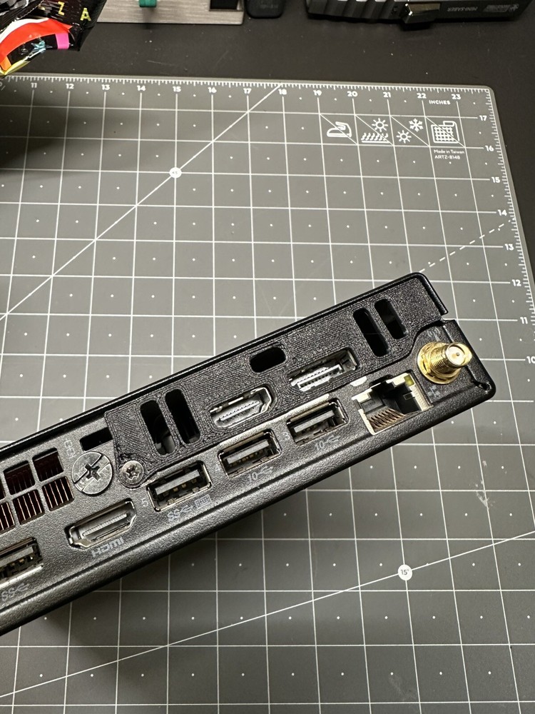 Lenovo M90q GPU Bracket IO Shield for AMD RX 6400 Low Profile
