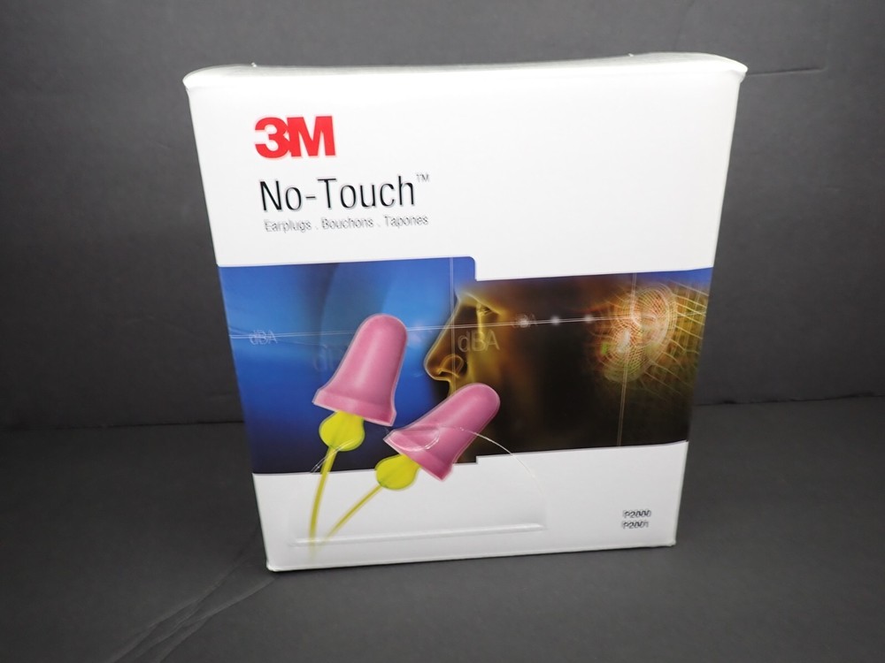 3M P2000 No-Touch Uncorded Earplugs 100 Pair Bulk Box 29 dB