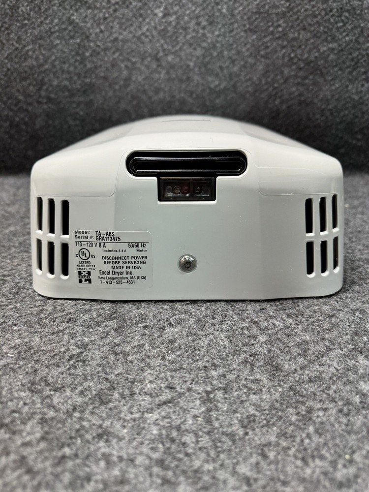 Excel Automatic Hand Dryer Motion Sensor White Wall Mount TA-ABS-110-120V TA-ABS