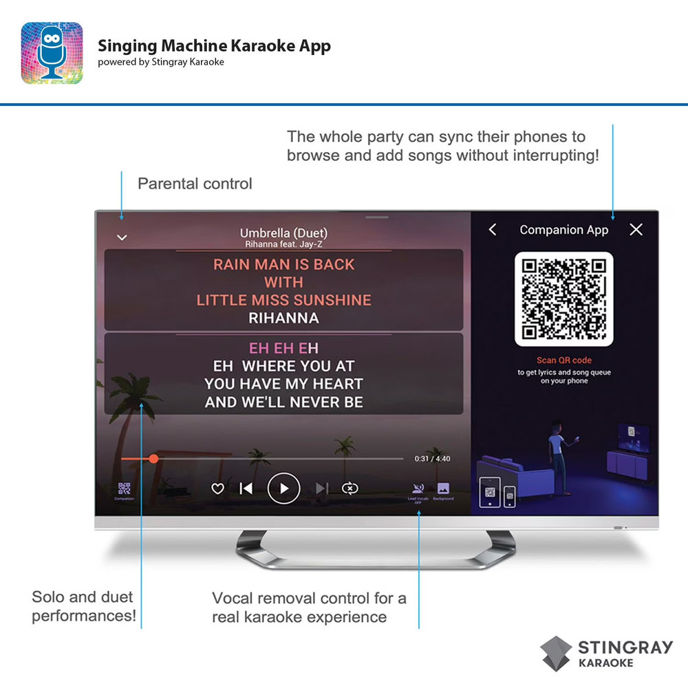 Singing Machine Pulse Karaoke-Premium Wi-Fi Karaoke System