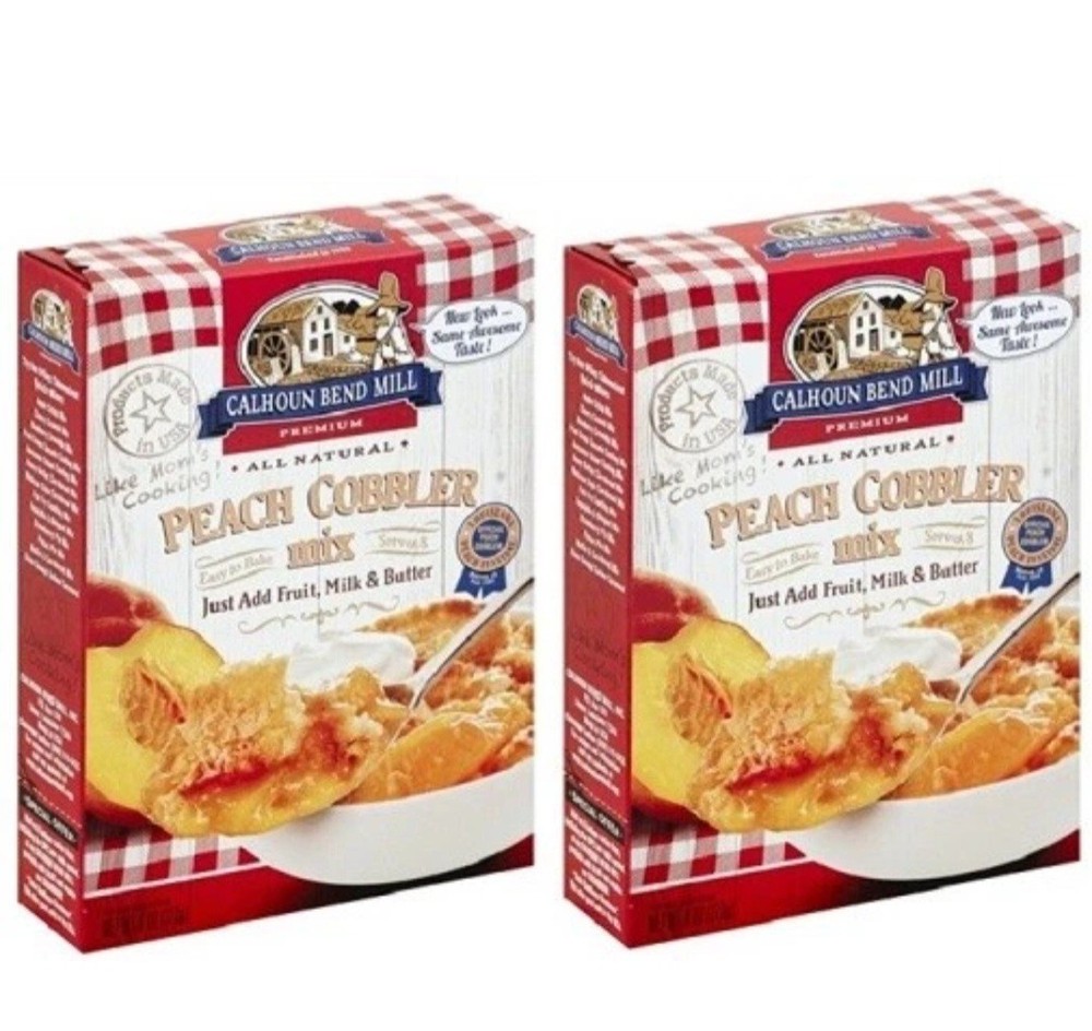 Calhoun Bend Mill Peach Cobbler Mix 2 Pack