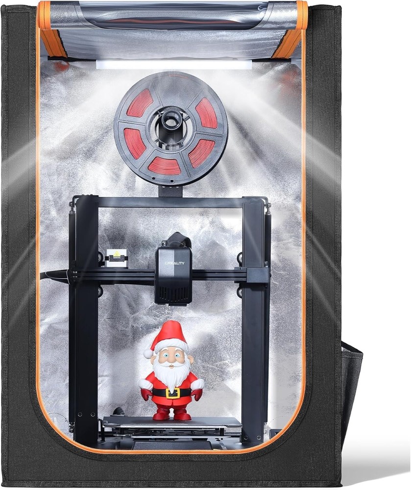Medium 3D Printer Cover with Built-in LED Light for Enhanced Printing Visibility