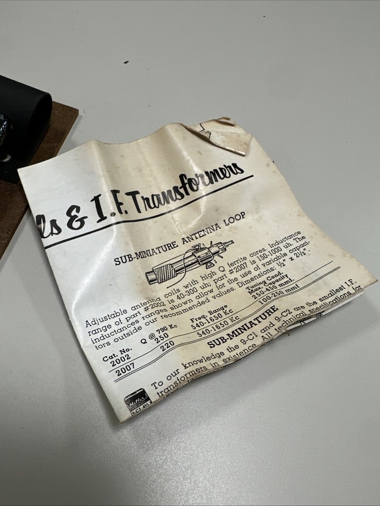 miller transistor loop antenna #2000