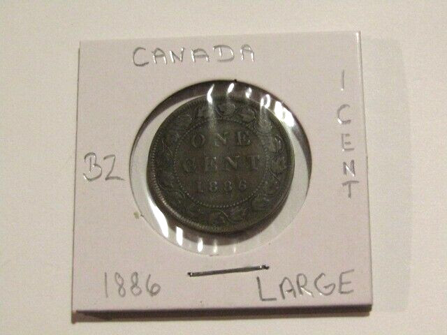 Canada 1886 1 Cent Large Coin