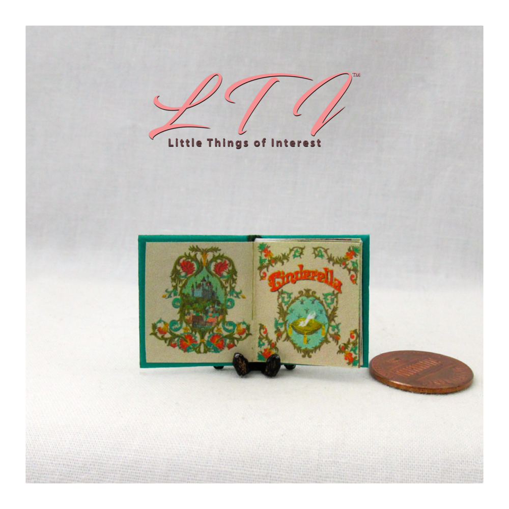 CINDERELLA 1:12 Scale Miniature Readable Illustrated Book 1961