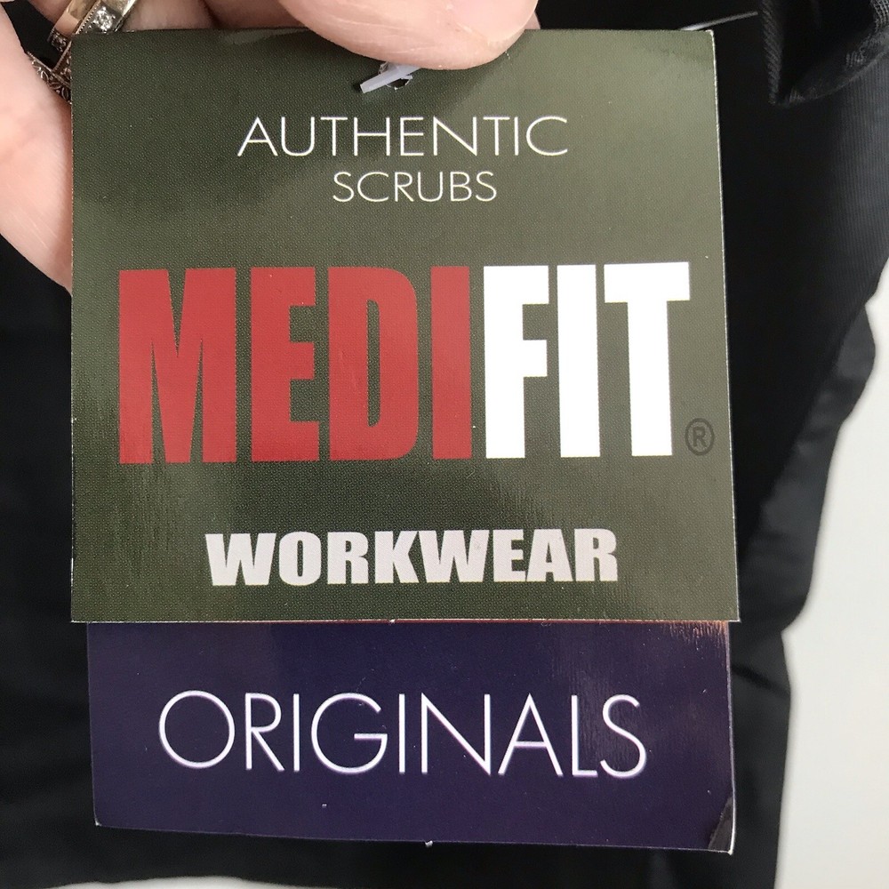 Medifit Workwear NWT Black Scrub Top Size Small