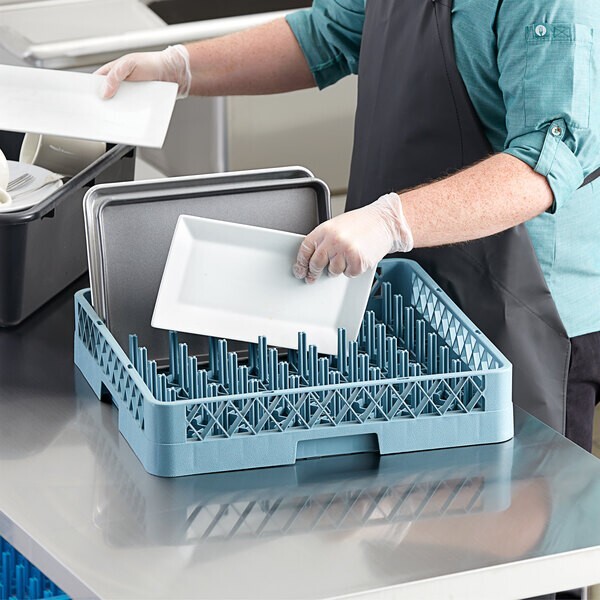 2 PACK Full Size Restaurant Dishwasher All Purpose Peg Rack with Open Sides