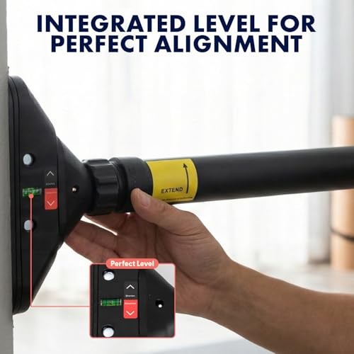 Doorway Pull Up Bar, Adjustable Door Frame Pull Up Bar with Level 29.5-37″