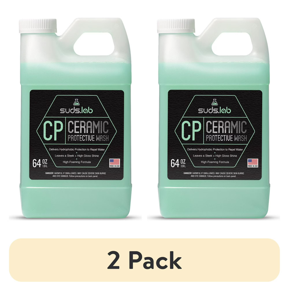 2 Pack Suds Lab Ceramic Protective Vehicle Wash, 64 oz bottle