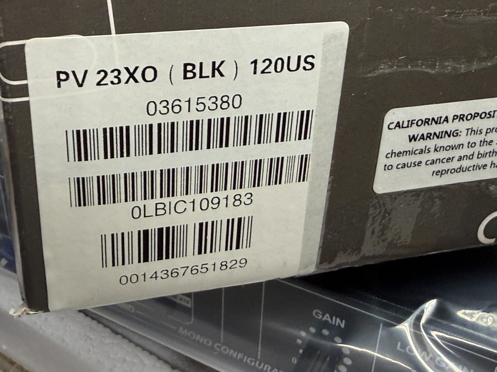 Peavey PV-23XO Rack Mount Crossover