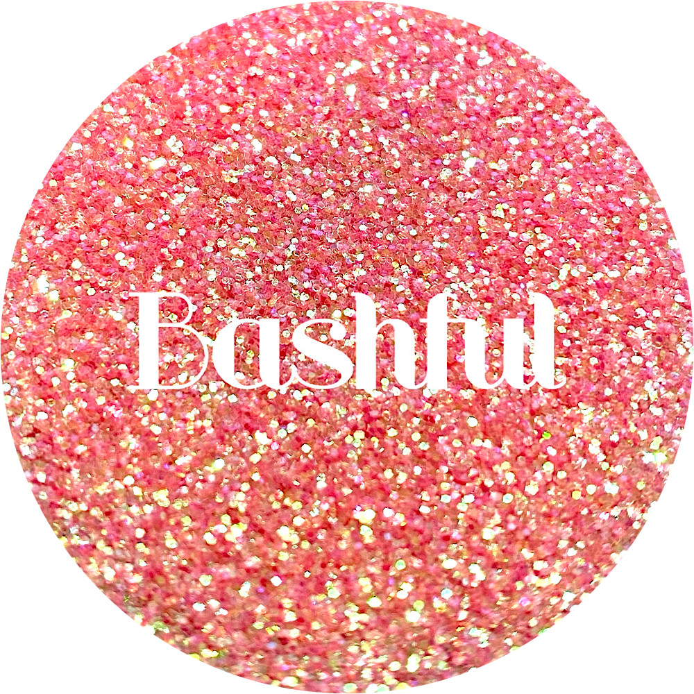 Premium Polyester Glitter - Coral Peach Iridescent