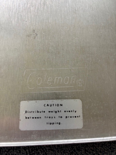 Vitage Coleman Cookstove Chef Side Tables