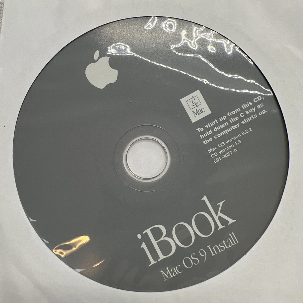 Apple iBook Install Disks Mac OS 10.1.2 + Software Restore + Hardware Test