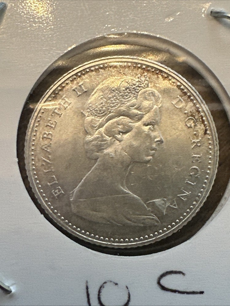 1966 canadian 10 cents silver