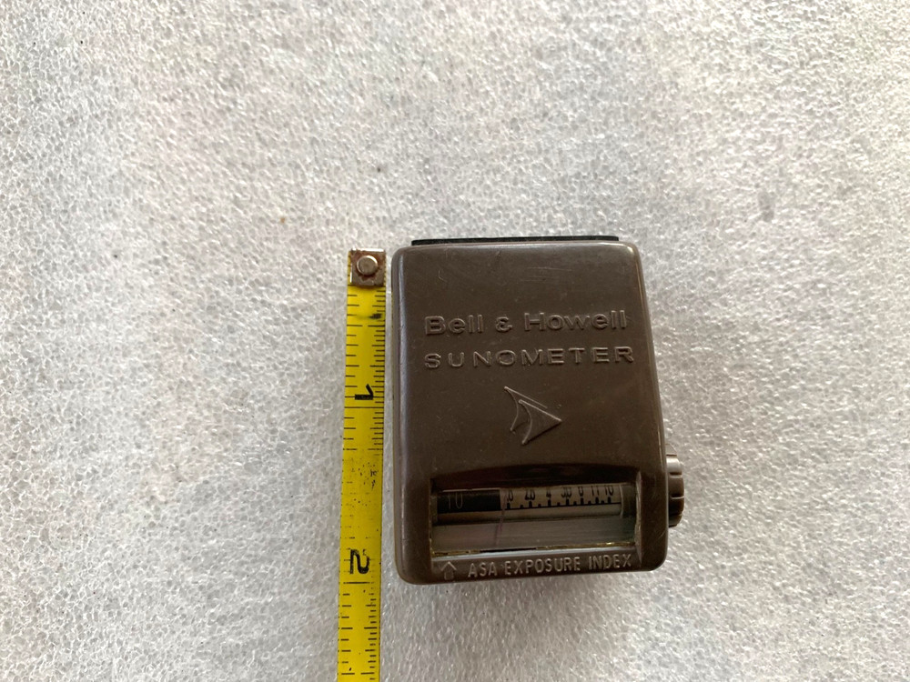 Vintage Bell & Howell SunoMeter Camera Flash Light Exposure Meter-Tested