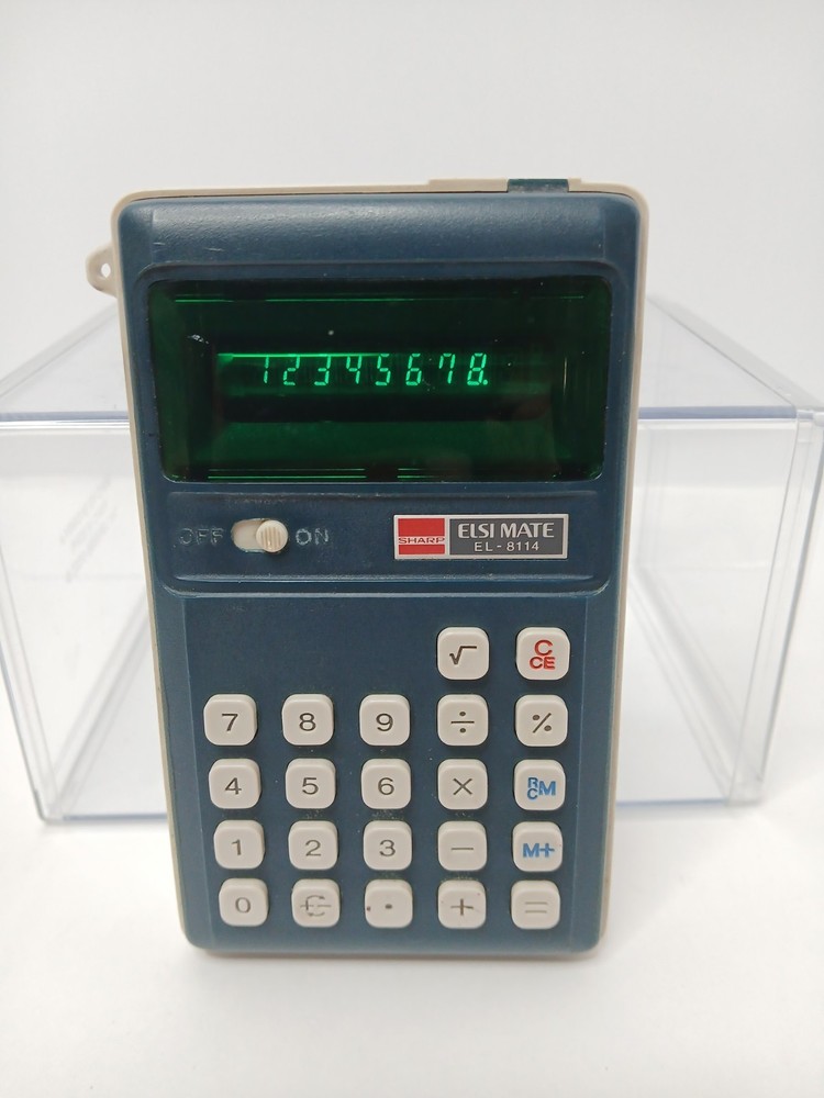 Sharp EL-8114 Elsi Mate Calculator Tested Working