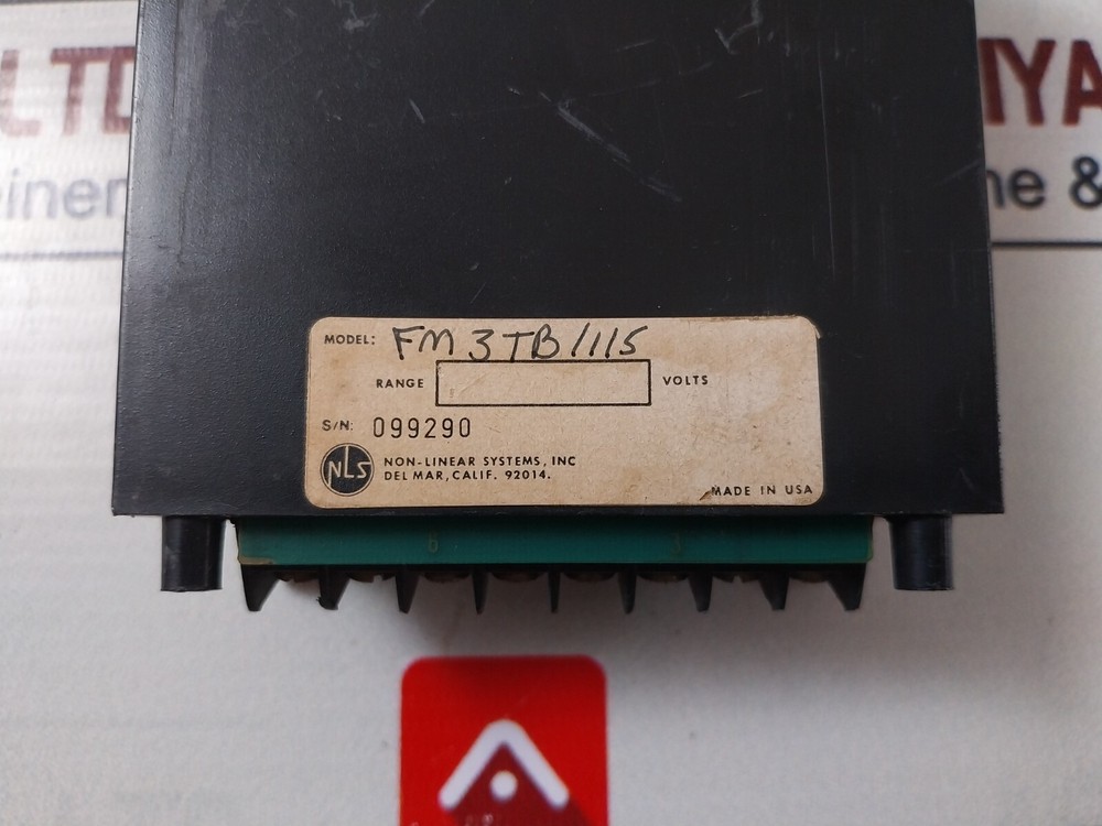 Non-Linear Systems FM3TB1115 Digital Voltmeter