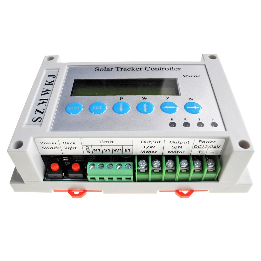 Single/Dual Axis Solar Electronic Tracker Controller W/ Light Sensor W/IR Remote
