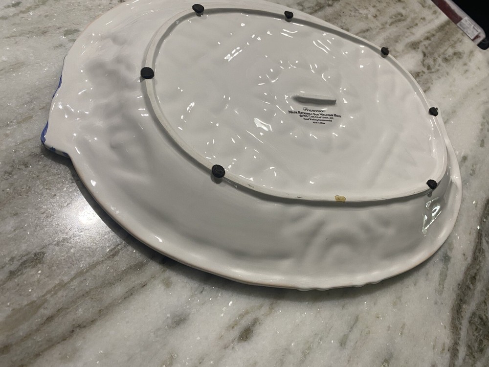 Francesca large oval platter 1996. 17 1/2 inches long