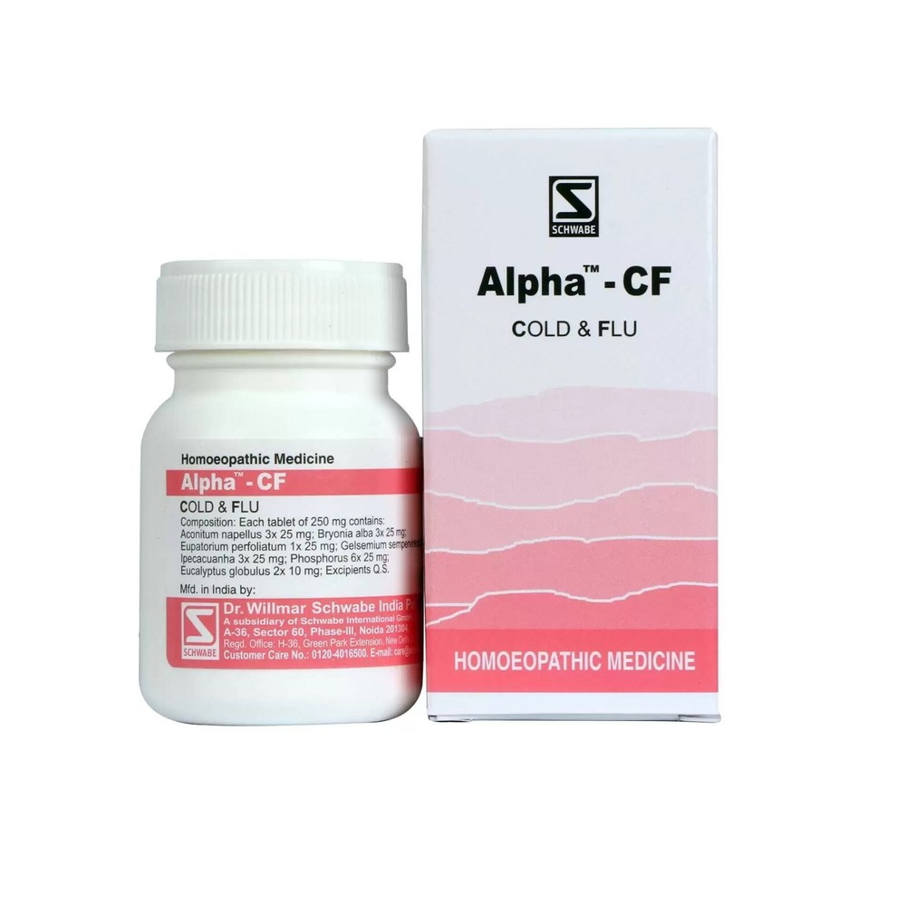 Willmar Schwabe India Homeopathy Alpha-CF (20gm Tablets)