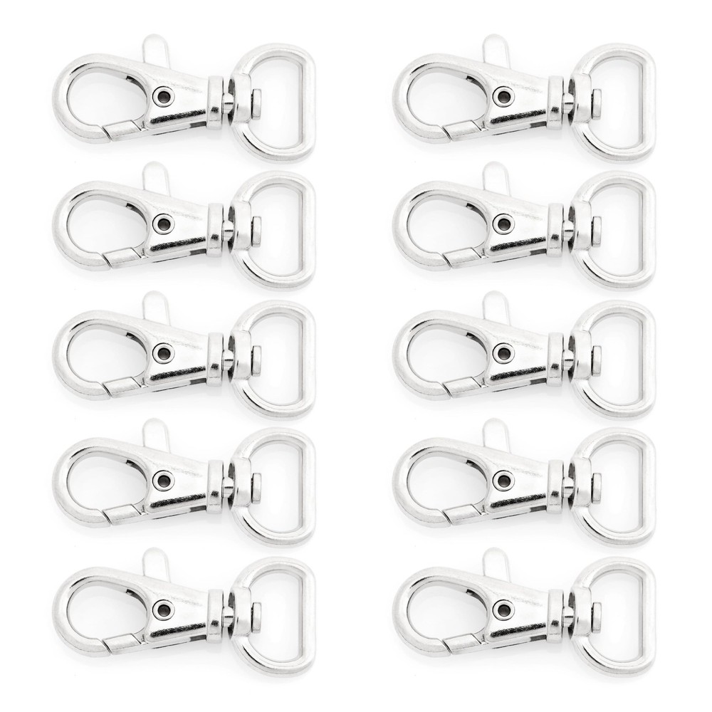20pcs Swivel Lobster Claw Clasp Trigger Snap Hooks for Purse Making Macrame L...