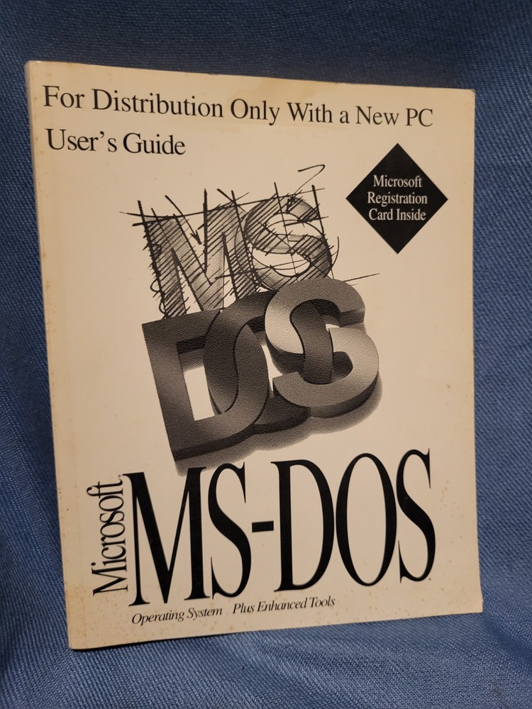 1994 Microsoft Ms-Dos 6.22 Operating System Concise Users Guide Manual