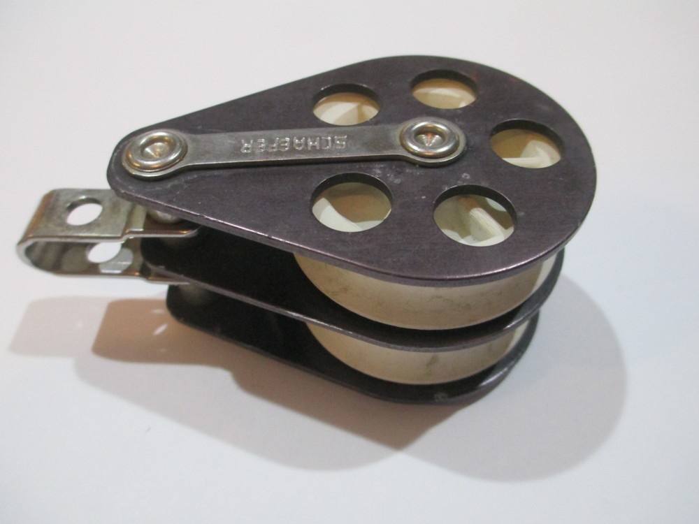 Schaefer 2 1/8" DOUBLE BLOCK Sailing Rigging Pulley 33B21